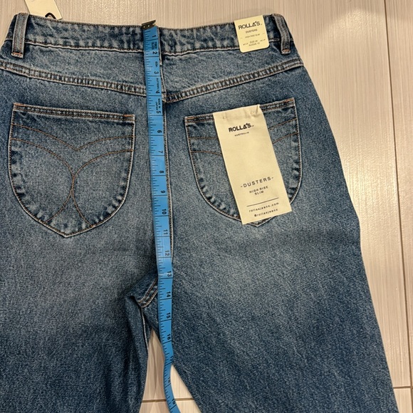 Rolla’s NWT Dusters High Rise Slim Distressed Jeans in Vintage Blue - Picture 12 of 12